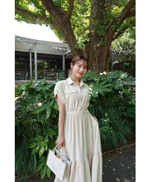 ワンピース herlipto Noble Shirt Dress Noble Shirt Dress Herlipto ハーリップトゥ M Noble Shirt Dress