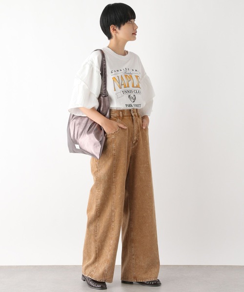 LEPSIM(レプシィム)の「サイド布帛カット 141597(Tシャツ/カットソー・レディース・ブラック/オフホワイト・FREE)」の21枚目の写真