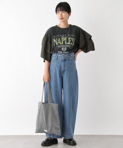 セール】サイド布帛カット 141597（Tシャツ/カットソー