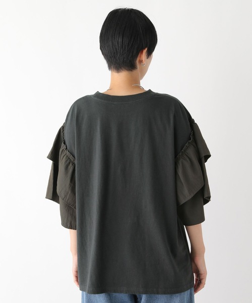 セール】サイド布帛カット 141597（Tシャツ/カットソー
