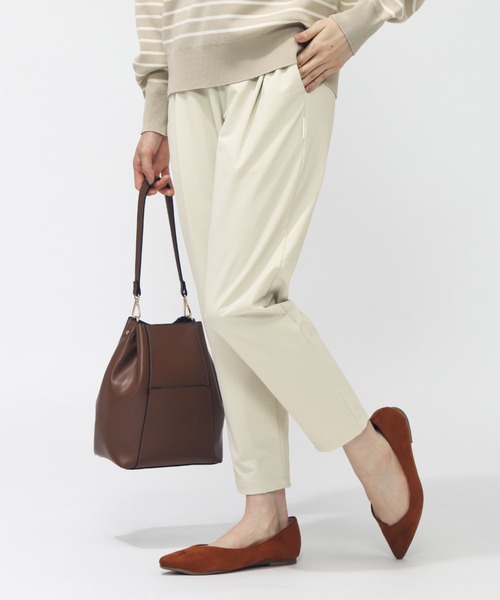 TIGORA（ティゴラ）の「ティゴラ TIGORA 4WAYストレッチテーパードパンツ（その他パンツ・レディース・ベージュ/オフホワイト/ブラック・M/L/S/XL）」の9枚目の写真