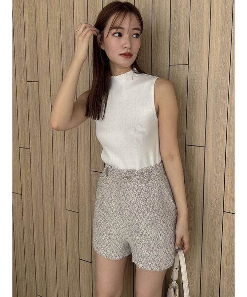 dazzlin（ダズリン）の「【セットアップ対応】コンパクトツイードショートパンツ（その他パンツ・レディース・ベージュ/ピンク・SMALL/MEDIUM）」の8枚目の写真