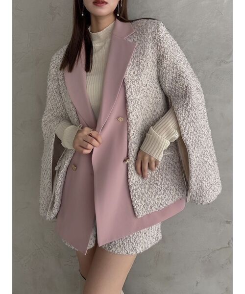 dazzlin（ダズリン）の「【セットアップ対応】コンパクトツイードショートパンツ（その他パンツ・レディース・ベージュ/ピンク・SMALL/MEDIUM）」の21枚目の写真