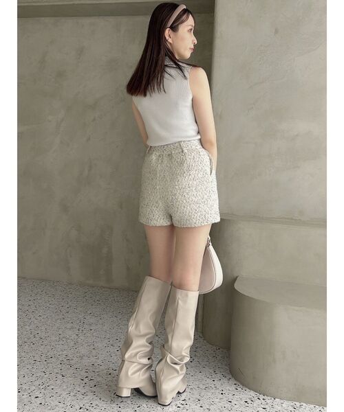 dazzlin（ダズリン）の「【セットアップ対応】コンパクトツイードショートパンツ（その他パンツ・レディース・ベージュ/ピンク・SMALL/MEDIUM）」の12枚目の写真