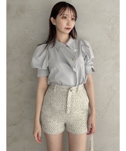 dazzlin（ダズリン）の「【セットアップ対応】コンパクトツイードショートパンツ（その他パンツ・レディース・ベージュ/ピンク・SMALL/MEDIUM）」の10枚目の写真