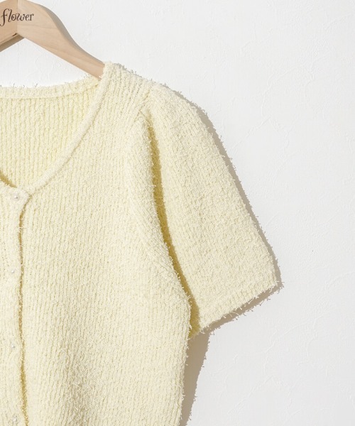 ミストアズ MIRSTORES FLOWERS SWEATER ニット セーター 長袖 ウール混 S アイボリー /MI ■OS レディース ミストアズ MIRSTORES FLOWERS SWEATER ニット セーター 長袖