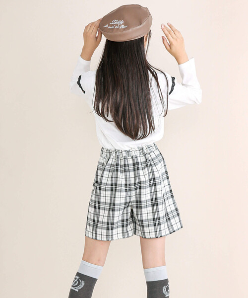 ZIDDY（ジディ）の「【 ニコ☆プチ 掲載 】チェーン付きチェック柄