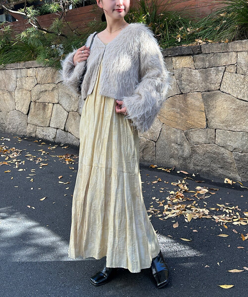 アドーア　リーフジャガードワンピース セール】 リーフジャガードワンピース （ワンピース）｜ADORE