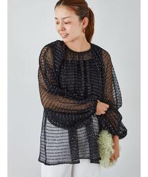 Lugnoncure | 無地スパンコールアソートチュールトップス(その他トップス)