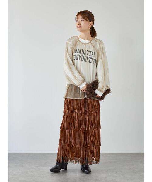 Lugnoncure(ルノンキュール)の「無地スパンコールアソートチュールトップス(その他トップス・レディース・ブラック/ベージュ/シルバー・F)」の13枚目の写真