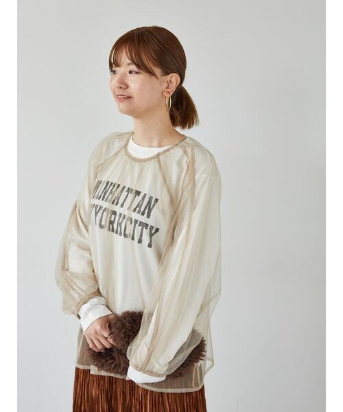 Lugnoncure(ルノンキュール)の「無地スパンコールアソートチュールトップス(その他トップス・レディース・ブラック/ベージュ/シルバー・F)」の14枚目の写真