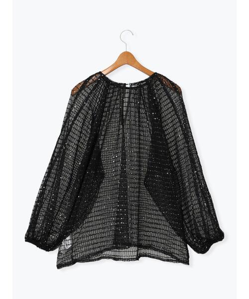 Lugnoncure(ルノンキュール)の「無地スパンコールアソートチュールトップス(その他トップス・レディース・ブラック/ベージュ/シルバー・F)」の18枚目の写真