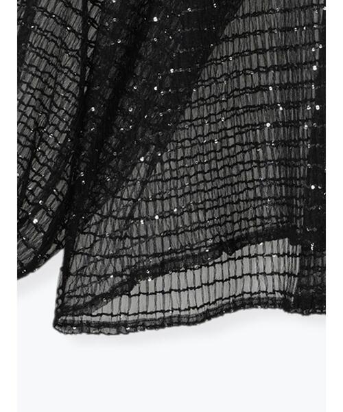 Lugnoncure(ルノンキュール)の「無地スパンコールアソートチュールトップス(その他トップス・レディース・ブラック/ベージュ/シルバー・F)」の21枚目の写真