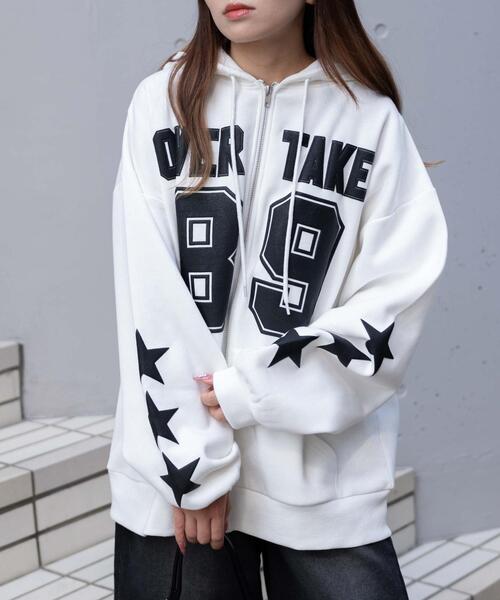 セール】WEGO/ナンバリング裏起毛BIGジップパーカー（パーカー