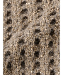 SOFTHYPHEN（ソフトハイフン）の「SPANGLE CROCHET KNIT CARDIGAN 