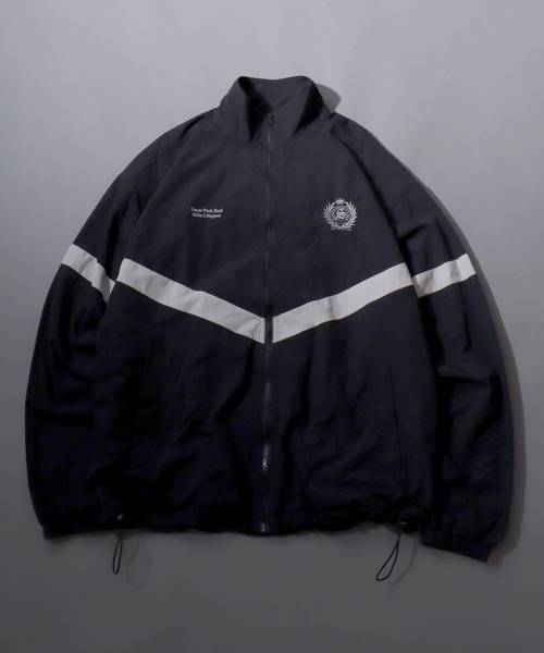SITRY(シトリー)の「2026AW新色新型追加 SITRY Nylon Track Jacket/別注 オーバーサイズ ブロークコア ナイロンジャケット トラックジャケット ブルゾン セットアップ対応(ナイロンジャケット・メンズ・ブラック系その他/ブラック/ライトグレー/チャコール/ブラウン/グレー系その他2/グレー系その他/ネイビー/ネイビー系/ブラック系その他2・M/L/LL)」の4枚目の写真