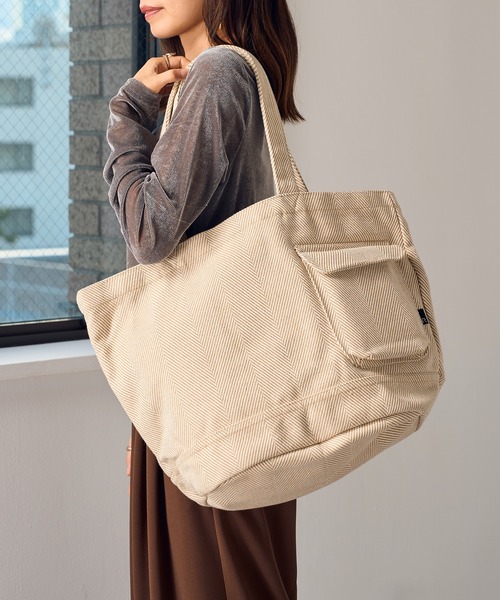 ROOTOTE(ルートート)の「【ROOTOTE】SN.ミディアム.リサイクルコットンH-A 1286※(トートバッグ・レディース・ベージュ/グレー/ネイビー/ダークベージュ/ミント/サックスブルー/ピンク・FREE)」の8枚目の写真