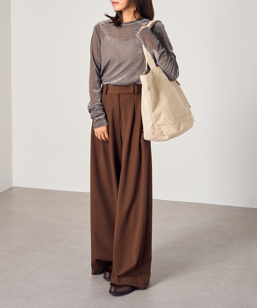 ROOTOTE(ルートート)の「【ROOTOTE】SN.ミディアム.リサイクルコットンH-A 1286※(トートバッグ・レディース・ベージュ/グレー/ネイビー/ダークベージュ/ミント/サックスブルー/ピンク・FREE)」の16枚目の写真