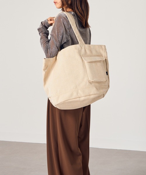ROOTOTE(ルートート)の「【ROOTOTE】SN.ミディアム.リサイクルコットンH-A 1286※(トートバッグ・レディース・ベージュ/グレー/ネイビー/ダークベージュ/ミント/サックスブルー/ピンク・FREE)」の12枚目の写真