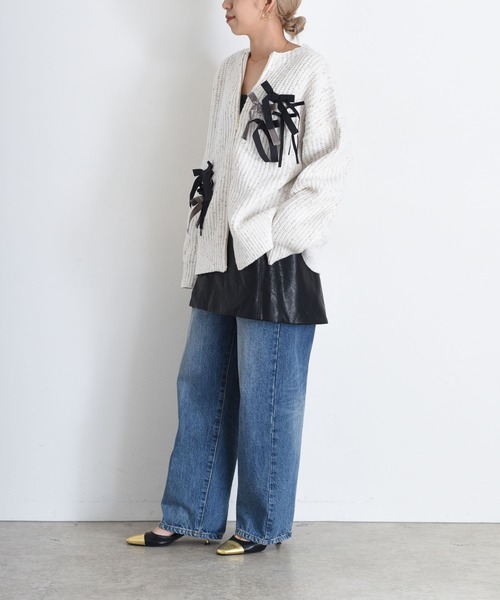 ランダムリボンラメネップZIPカーデ Eimee Law│Eimee Law & LHELBIE