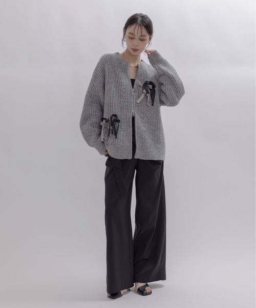 ランダムリボンラメネップZIPカーデ Eimee Law│Eimee Law & LHELBIE