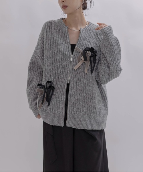 ランダムリボンラメネップZIPカーデ Eimee Law│Eimee Law & LHELBIE