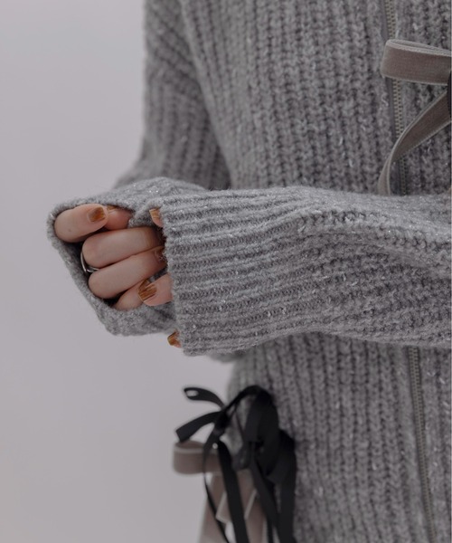 ランダムリボンラメネップZIPカーデ Eimee Law│Eimee Law