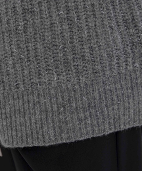 新品未使用　Eimee Law エイミーロウ　リボン　カーディガン　アイボリー セール】リボンジャガード ツィードボンディング ジップ