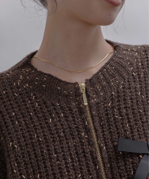 ランダムリボンラメネップZIPカーデ Eimee Law│Eimee Law & LHELBIE