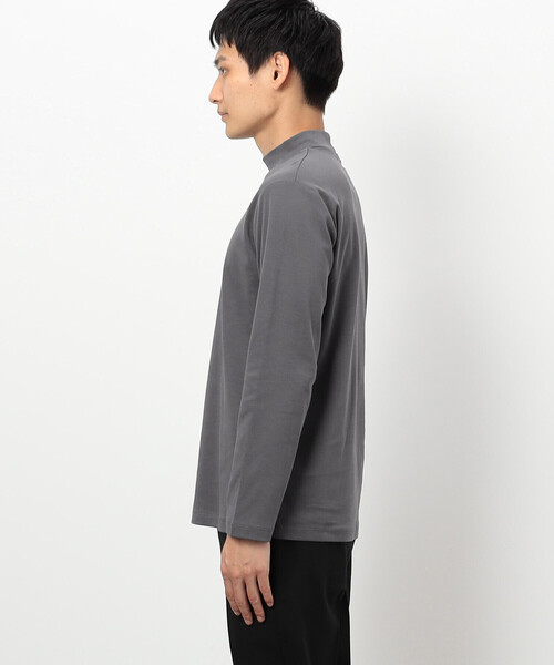 COMME CA ISM（コムサイズム）の「コットンスムース モックネックＴシャツ  （長袖）（Tシャツ/カットソー・メンズ・ブラック/ホワイト/チャコール・SMALL/MEDIUM/LARGE）」の13枚目の写真