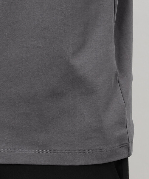 COMME CA ISM（コムサイズム）の「コットンスムース モックネックＴシャツ  （長袖）（Tシャツ/カットソー・メンズ・ブラック/ホワイト/チャコール・SMALL/MEDIUM/LARGE）」の17枚目の写真