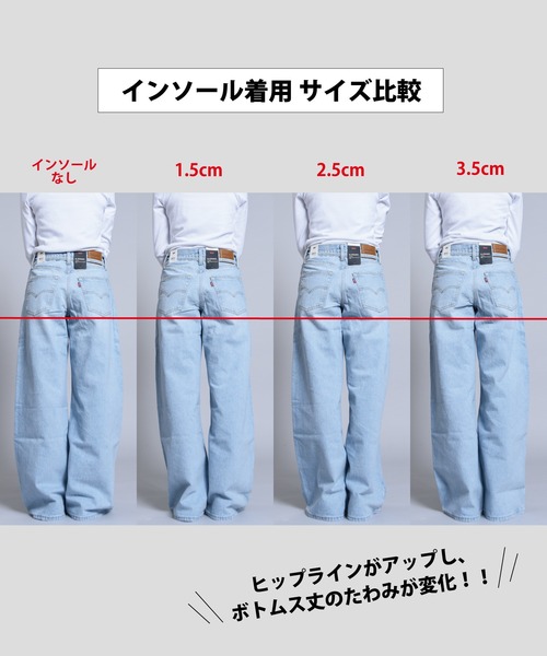 CALIFORNIA OUTFITTERS(カリフォルニア アウトフィッターズ)の「3-8E9 シークレットインソール ハーフタイプ(インソール/シューズクッション・レディース・ブラック・1.5/2.5/3.5)」の3枚目の写真