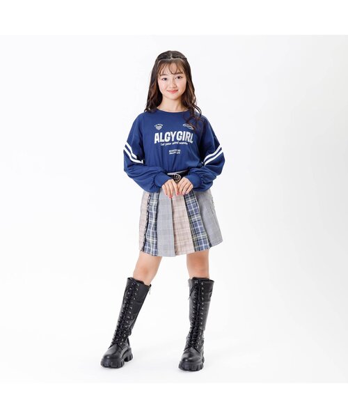 algy(アルジー)の「ボリュームソールレースアップロングブーツ(ブーツ・キッズ・ブラック・23/24/22.5/23.5)」の4枚目の写真