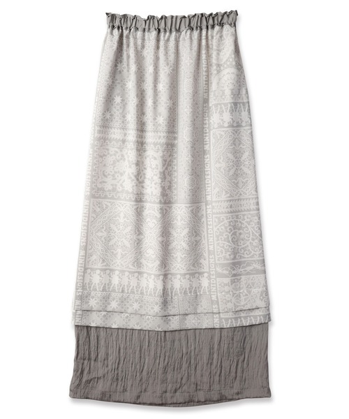 mintdesigns(ミントデザインズ)の「LACE COLLAGE SKIRT / レースコラージュスカート(スカート・レディース・ブラック/グレー・2)」の9枚目の写真