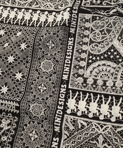 mintdesigns(ミントデザインズ)の「LACE COLLAGE SKIRT / レースコラージュスカート(スカート・レディース・ブラック/グレー・2)」の12枚目の写真