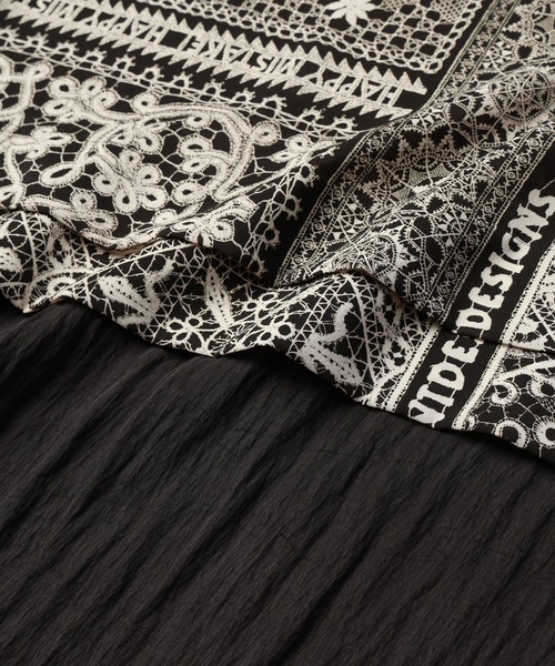 mintdesigns(ミントデザインズ)の「LACE COLLAGE SKIRT / レースコラージュスカート(スカート・レディース・ブラック/グレー・2)」の15枚目の写真