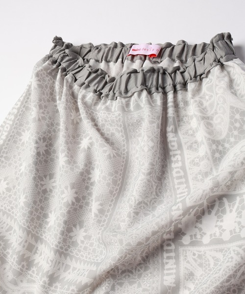 mintdesigns(ミントデザインズ)の「LACE COLLAGE SKIRT / レースコラージュスカート(スカート・レディース・ブラック/グレー・2)」の16枚目の写真