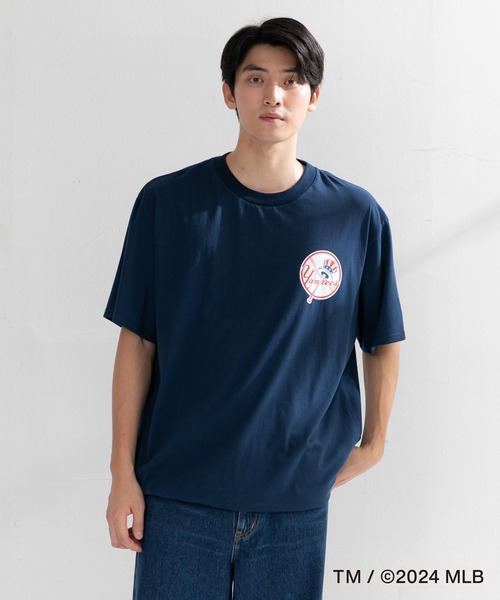 【MEN , WOMEN】別注MLB Team LOGO Tee（Tシャツ/カットソー）｜AMERICAN RAG CIE（アメリカンラグシー）