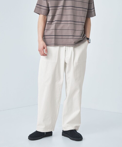 green label relaxing(グリーンレーベルリラクシング)の「【別注/WEB限定】<3/2 WORKS>GLR ユーティリティ パンツ(チノパンツ・メンズ・ブラック/オフホワイト/ケリーグリーン・L/XS/XL/S/M)」の9枚目の写真