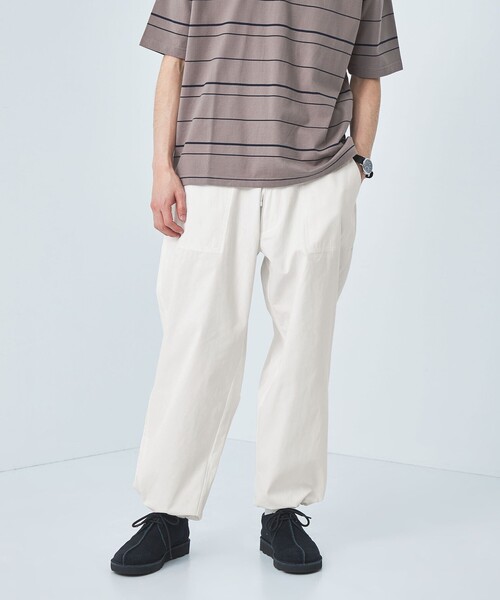 green label relaxing(グリーンレーベルリラクシング)の「【別注/WEB限定】<3/2 WORKS>GLR ユーティリティ パンツ(チノパンツ・メンズ・ブラック/オフホワイト/ケリーグリーン・L/XS/XL/S/M)」の10枚目の写真