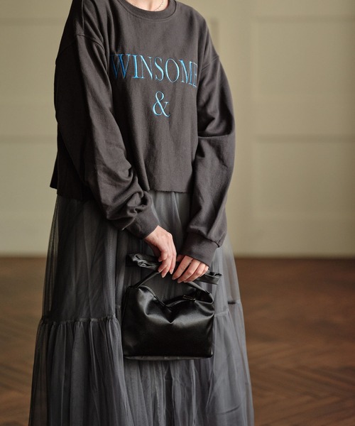 ZAKKA-BOX(ザッカボックス)の「リボンハンドルバッグ(ハンドバッグ・レディース・アイボリー/ブラック・FREE)」の16枚目の写真