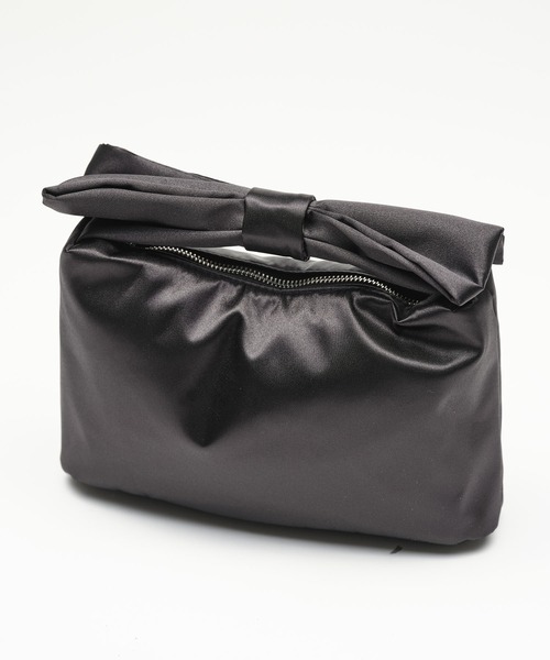 ZAKKA-BOX(ザッカボックス)の「リボンハンドルバッグ(ハンドバッグ・レディース・アイボリー/ブラック・FREE)」の8枚目の写真