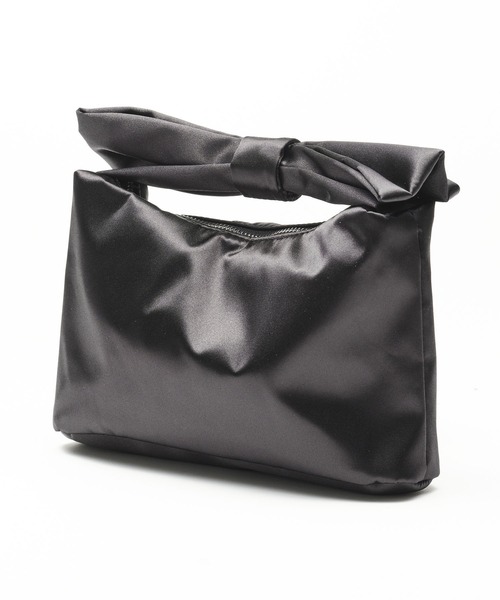 ZAKKA-BOX(ザッカボックス)の「リボンハンドルバッグ(ハンドバッグ・レディース・アイボリー/ブラック・FREE)」の12枚目の写真