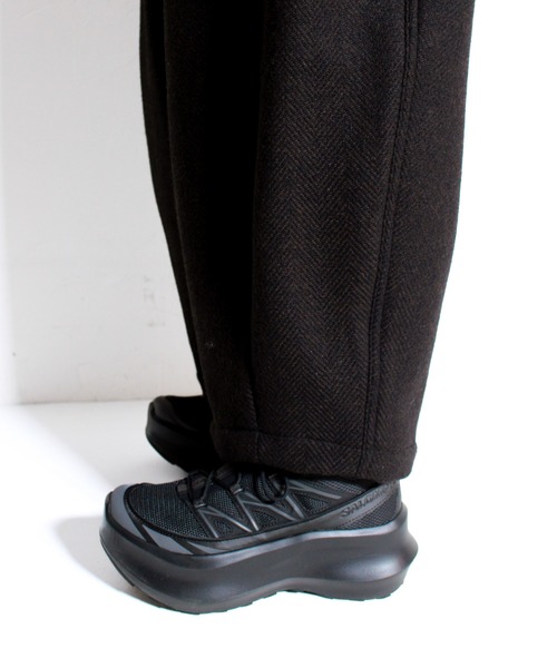 HARVESTY(ハーベスティ)の「HARVESTY / ハーベスティー DOUBLE FACE WOOL TWEED CROPPED EASY CIRCUS PANTS ツイード イージー サーカスパンツ(その他パンツ・レディース・ブラウン/チャコールグレー・1/2)」の16枚目の写真