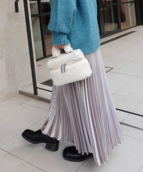 CORNERS(コーナーズ)の「ボアバニティミニバッグ(ショルダーバッグ・レディース・アイボリー/ブラウン/ベージュ・FREE)」の16枚目の写真