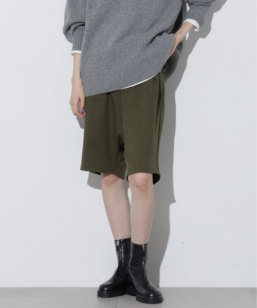 Apo(s)ture(アポスチャー)の「DUA-004/ウールライクサルエルイージーハーフパンツ(その他パンツ・レディース・ベージュ/ネイビー/カーキ/グレー・XS/S/M/L/XL)」の5枚目の写真