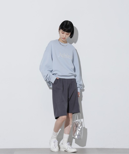 Apo(s)ture(アポスチャー)の「DUA-004/ウールライクサルエルイージーハーフパンツ(その他パンツ・レディース・ベージュ/ネイビー/カーキ/グレー・XS/S/M/L/XL)」の14枚目の写真