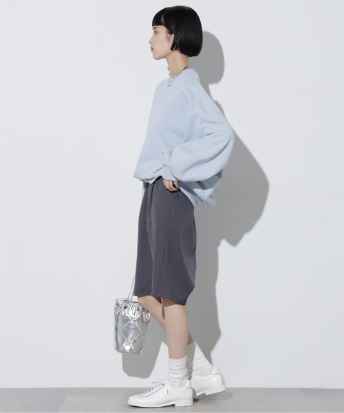 Apo(s)ture(アポスチャー)の「DUA-004/ウールライクサルエルイージーハーフパンツ(その他パンツ・レディース・ベージュ/ネイビー/カーキ/グレー・XS/S/M/L/XL)」の18枚目の写真