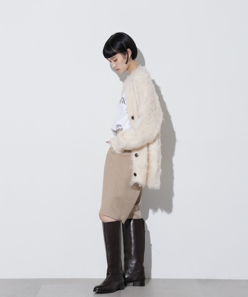 Apo(s)ture(アポスチャー)の「DUA-004/ウールライクサルエルイージーハーフパンツ(その他パンツ・レディース・ベージュ/ネイビー/カーキ/グレー・XS/S/M/L/XL)」の21枚目の写真