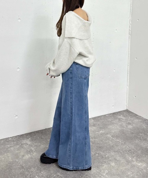 archives（アルシーヴ）の「スパンコールＢＩＧカラーＷｚｉｐニット（ニット/セーター・レディース・モカ/アイボリー/ブルーグレー/ピンクベージュ・MEDIUM）」の17枚目の写真